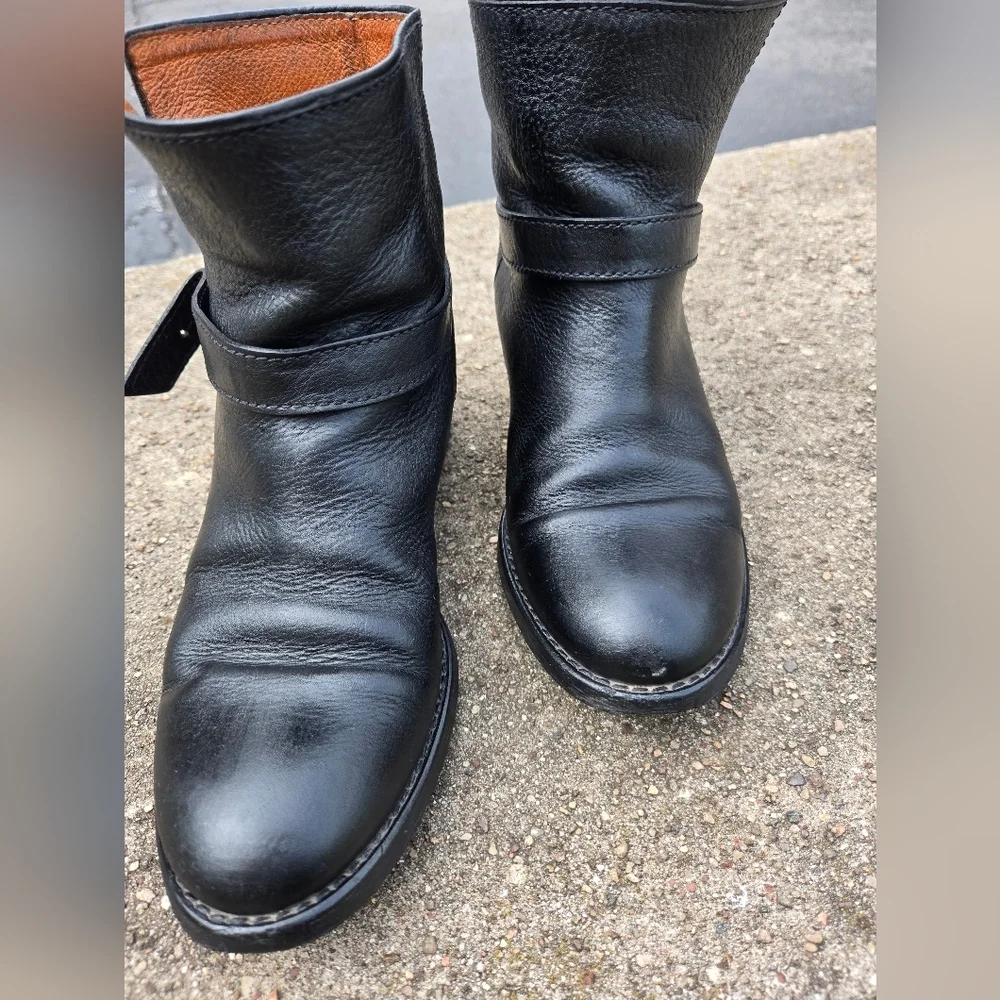 Madewell Black Leather Boots - Size 6 - Picture 2 of 7